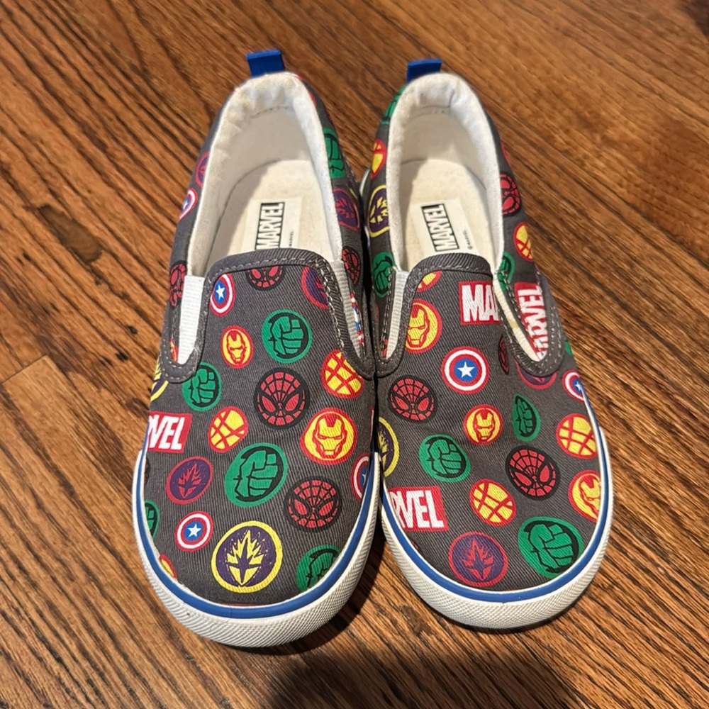 Marvel/ baby Gap kid slip ons- size 11